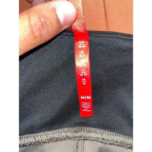 Spanx Moto Black Faux Leather Leggings High Rise Womens Size Medium - Picture 9 of 11